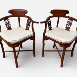 Vintage Chinese Rosewood Chair Set