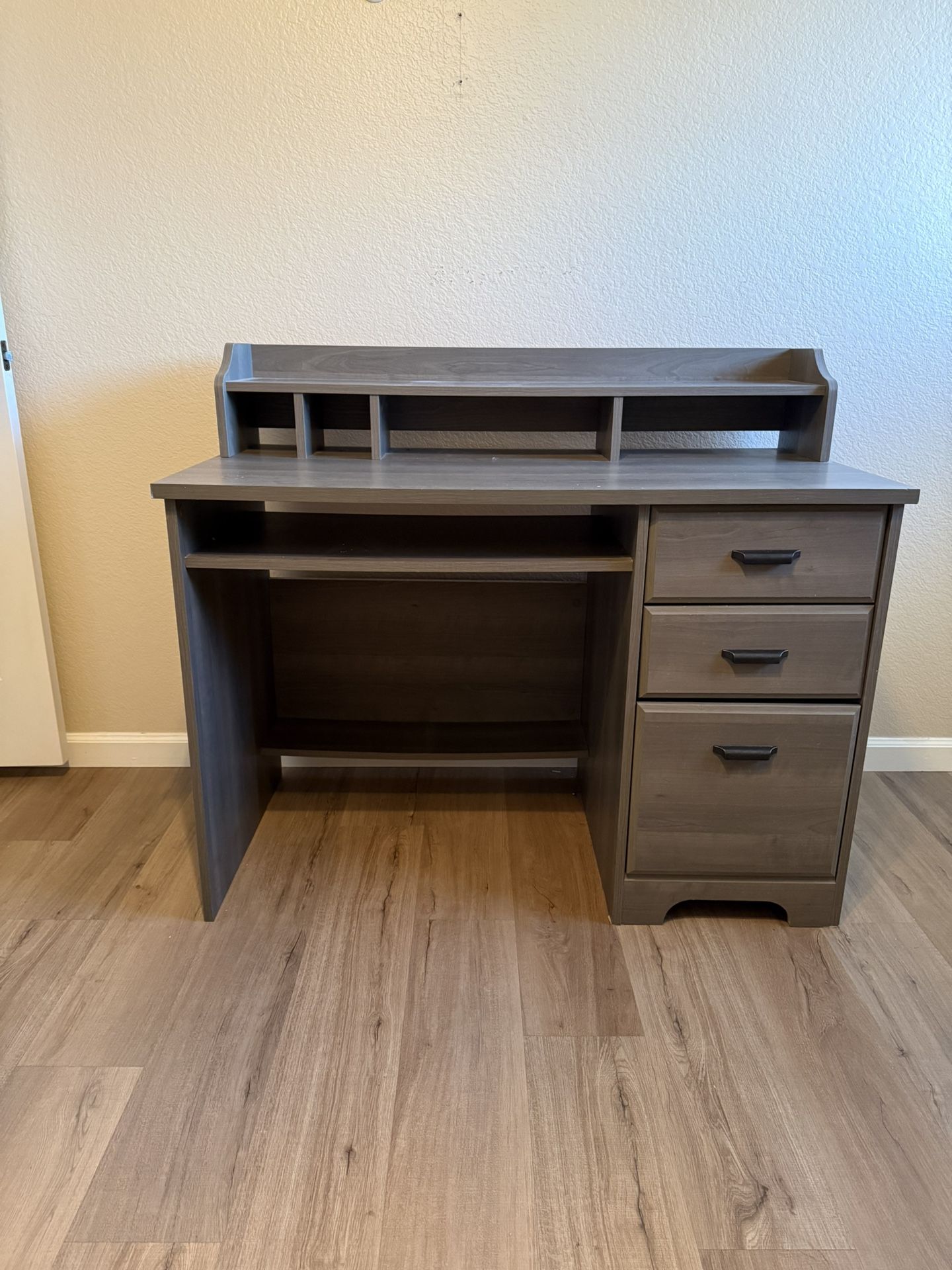 Desk With Filing Cabinet And Chair
