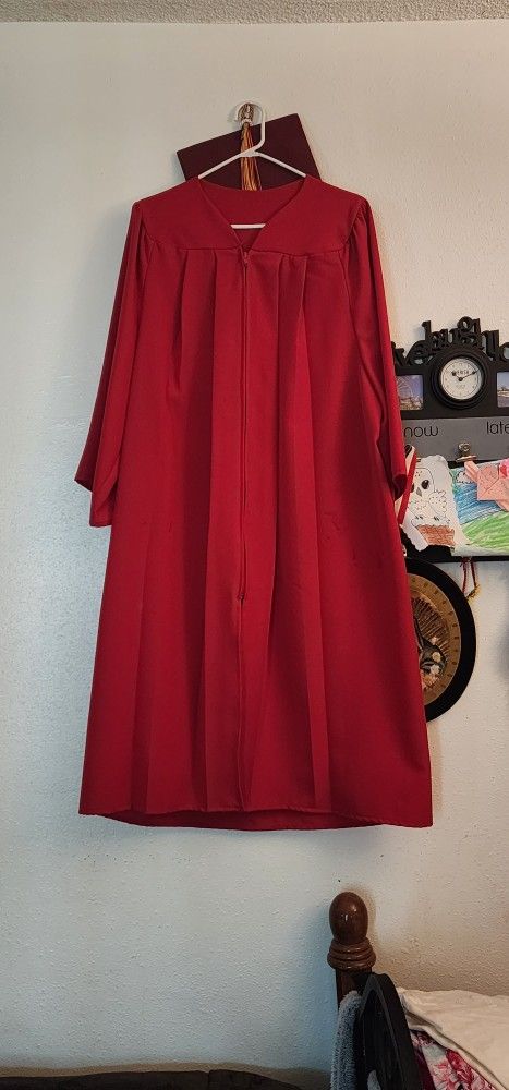 Graduation Red Gown