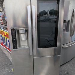 LG Instantview Refrigerator/3 Months Of Warranty And Free Local Delivery 