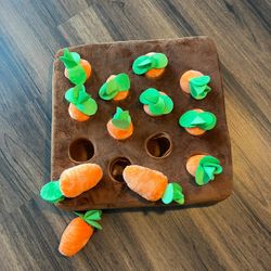 Interactive Dog Toys. Carrot Snuffle Mat for Dogs Plush Puzzle Toys 2 in 1