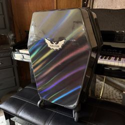 GOTH A/F Killstar Coffin Rolling Suitcase (carbon Fiber)