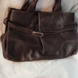 👜👛BROWN GENUINE LEATHER KENNETH COLE HANDBAG👛👜