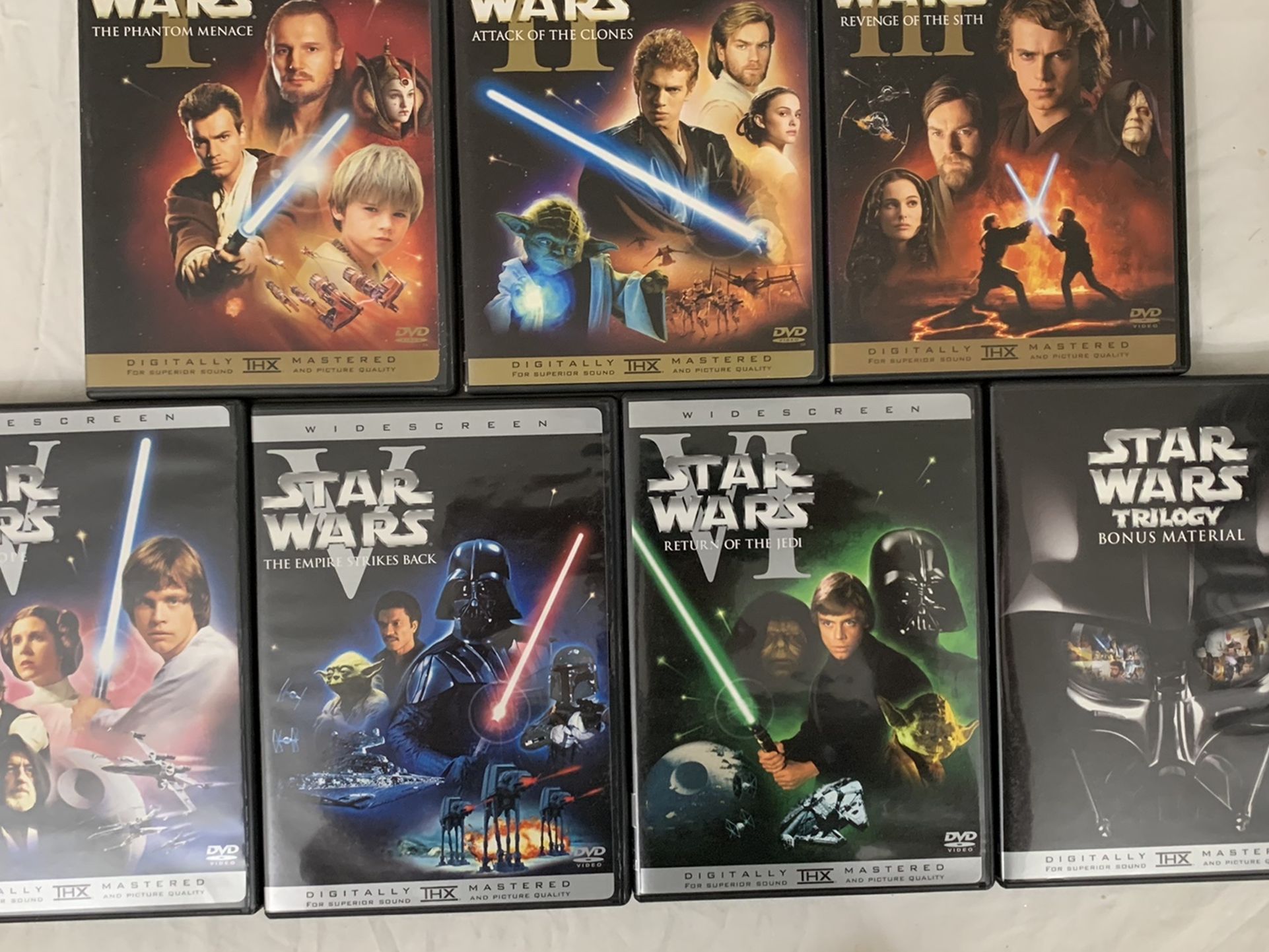 All 6 Pre-Disney Star Wars Episodes I-VI DVDs - 11Discs Get ALL For $25