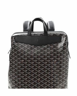 Goyard Backpack Black Coated Canvas