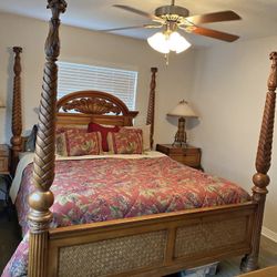 King Size Tommy Bahama Style Bedroomset ( Deliver Available 