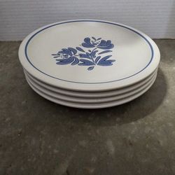 Vintage Pfaltzgraff "Yorktowne" Blue and White Lunchean Plate (FOUR AVAILABLE)