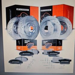 Front & Rear Brakes & Rotors & Pads Honda Accord 2003-07