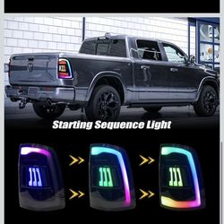 Tail Lights,Tail Light Assembly for Dodge RAM 1500 2009-2018 RAM 2500 2013-2018 Pickup Truck Rear Tail Lamp Dynamic Start And Turn Signals, Left Right