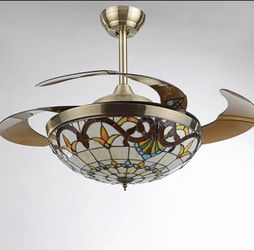 Ceiling light with fan