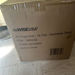 GoWISE USA Air Fryer Grill - 14.7Qt - Stainless Steel