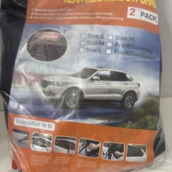 Car Rear Side Window Sun Shade – 2 Pack Universal Car Window Shade