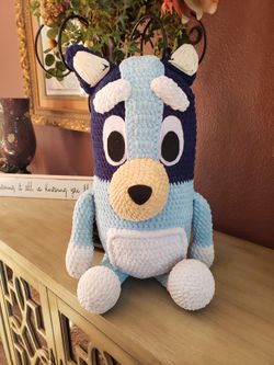 Newly Crocheted Giant Bluey