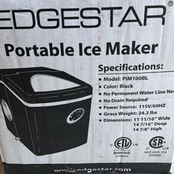 Edgestar Portable Ice Maker (Black)