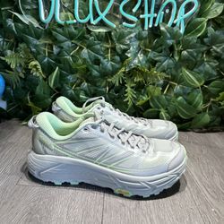 Hoka One One Mafate Speed 2 Low Harbor Mist Lime Glow Men 9 Sample