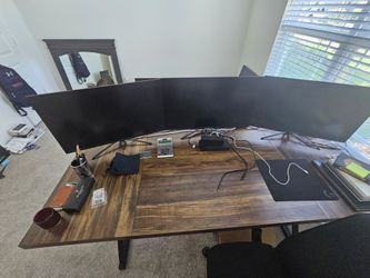 3 samsung 27 in and 3 Sceptre 27in