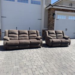  recliner sofa and loveseat