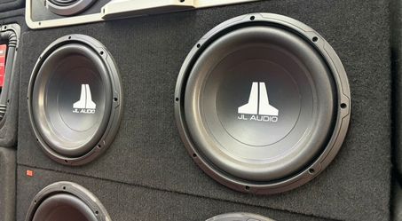 2 JL Audio 12W0v3 Subwoofers in Box - Halloween Special $199