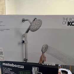 KOHLER Raindet Vibrant Brushed Nickel 7.94-in Shower Faucet Bar System with 3-way Diverter