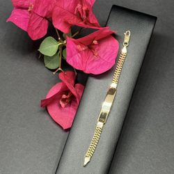 14k Gold iD Bracelet 