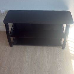 Black Glass Tv Stand 