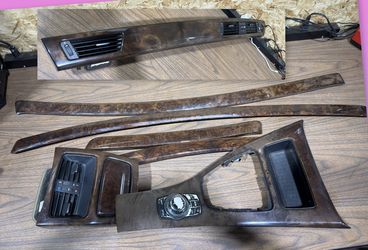 OEM 07-13 BMW E92 328 335 Coupe Dash Doors Interior Trim Wood Brown SET 7
