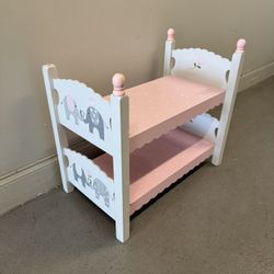 EMILY ROSE Doll Bunk Bed for 18” American Girl, Our Generation (Good condition) PICK UP IN CORNELIUS 