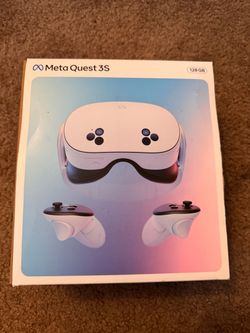Meta Quest 3S 128GB VR Headset + Controllers + Charger + Original Box