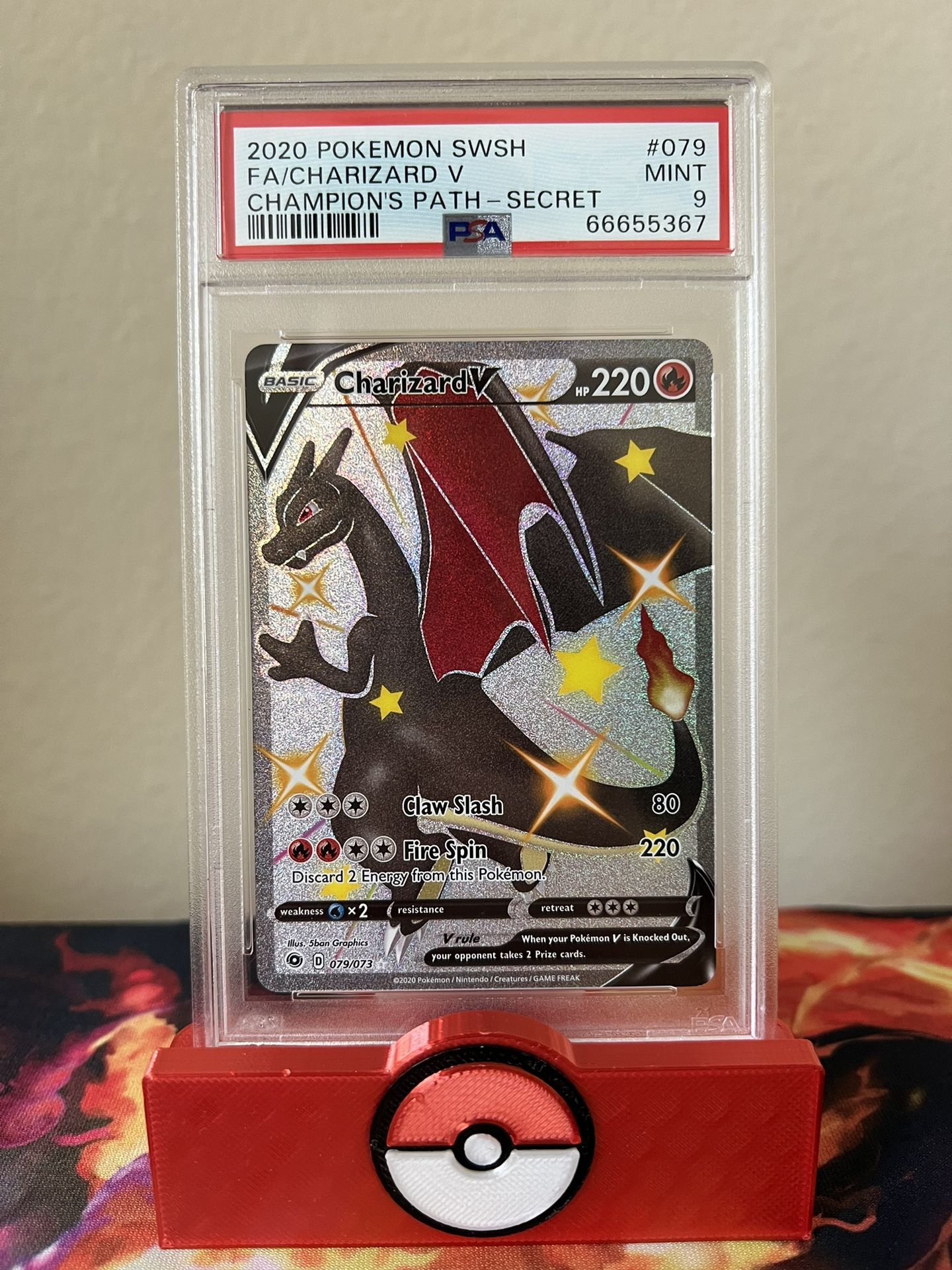 PSA 9 Shiny Charizard V Full Art