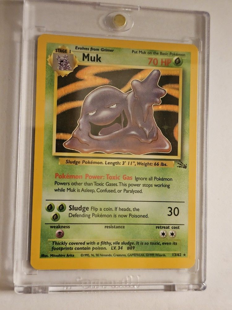 Pokemon Cards Vintage 1995 Kangaskhan Arbok Muk Holo Holographic SP Star  Wizard Nintendo Team Rocket Pickachu