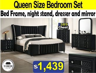 Black Queen size bedroom set