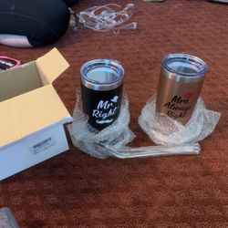 Tumbler Cups Wedding Couple Brand New 