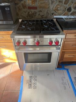 36” wolf cooktop/oven