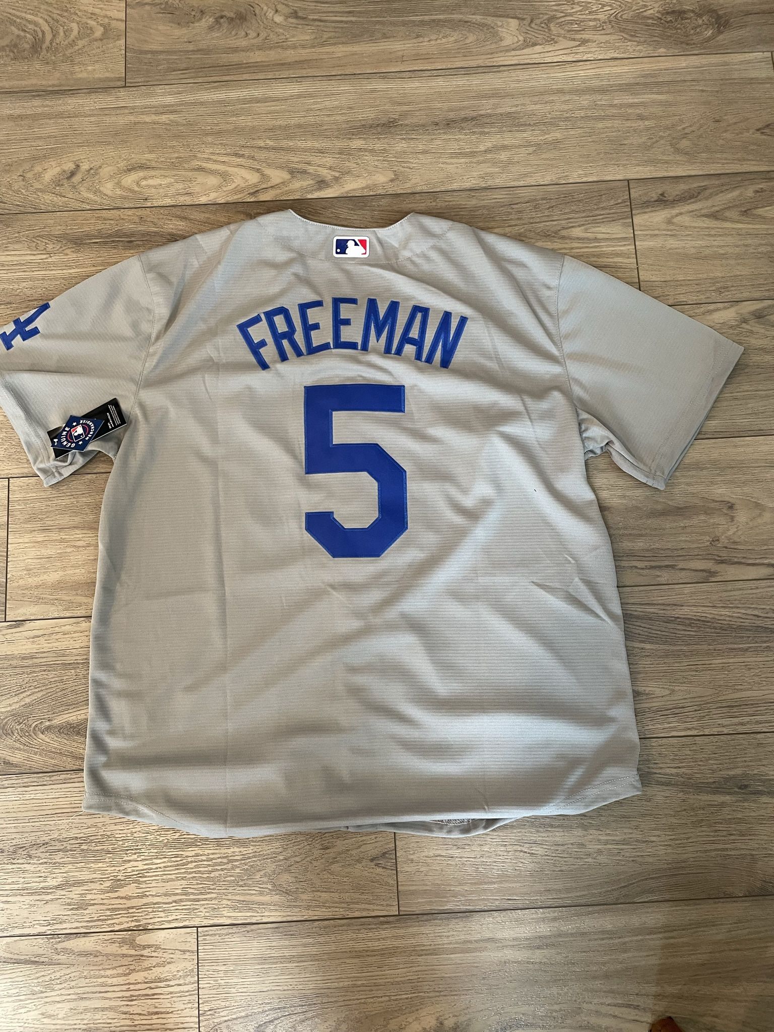 Men’s LA Dodgers Freddie Freeman Gray Stitched Jersey, S To 4xl