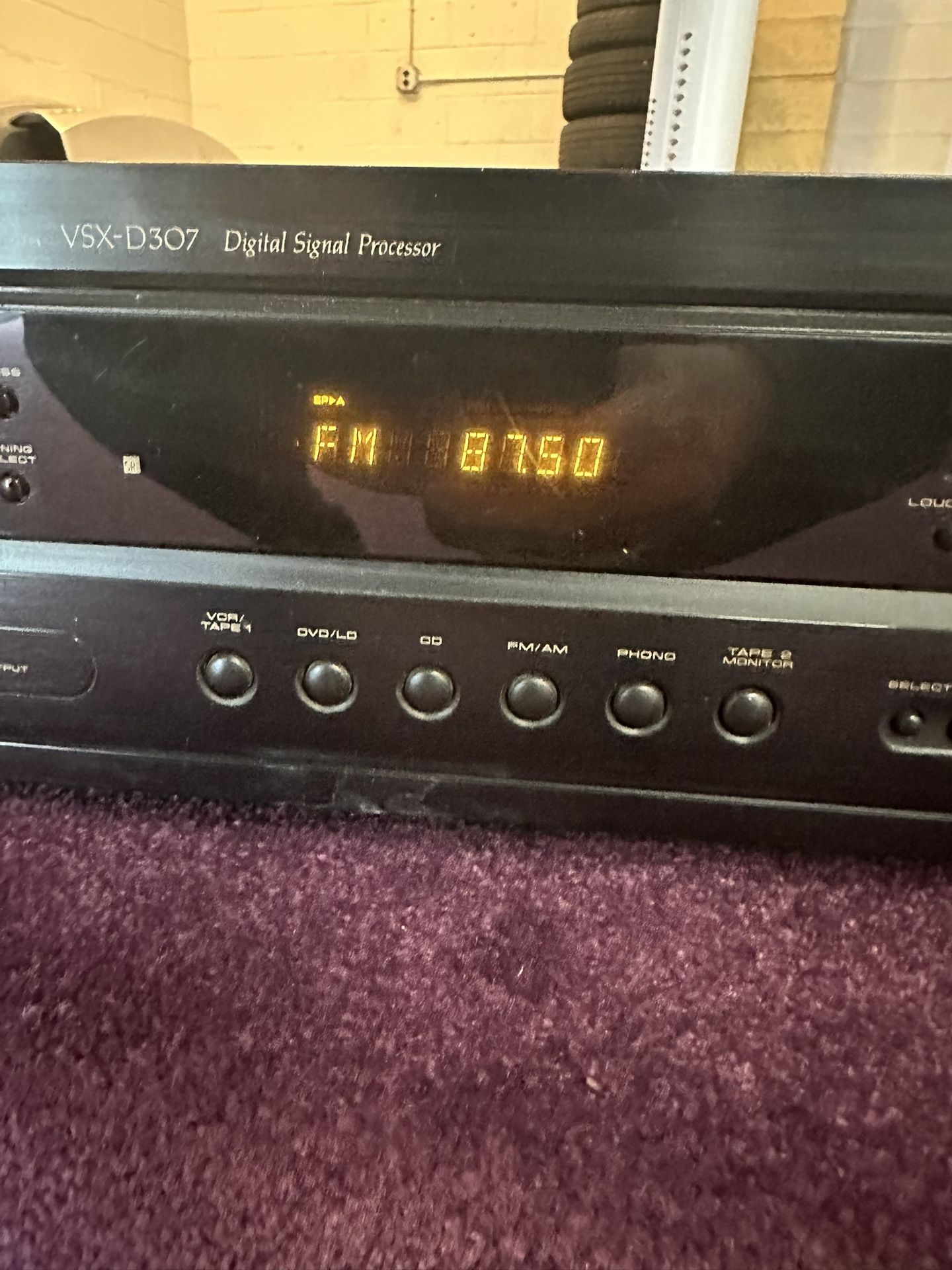 Pioneer VSX-D307 Audio Video 5.1 Dolby Surround Sound Receiver TESTED