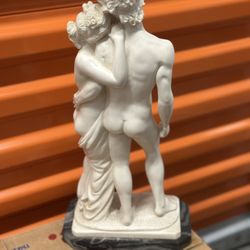 Large Sculpture of Venus and Adonis nude 14” statue Neoclassical Mythology