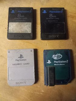 Memorys to playstation 1 and 2 lot