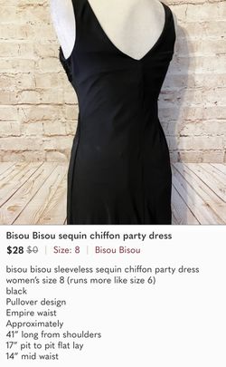 Bisou Bisou Black dress
