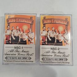 Set of 2 Son's Of The Pioneers Cassette Tapes ~ Country Music