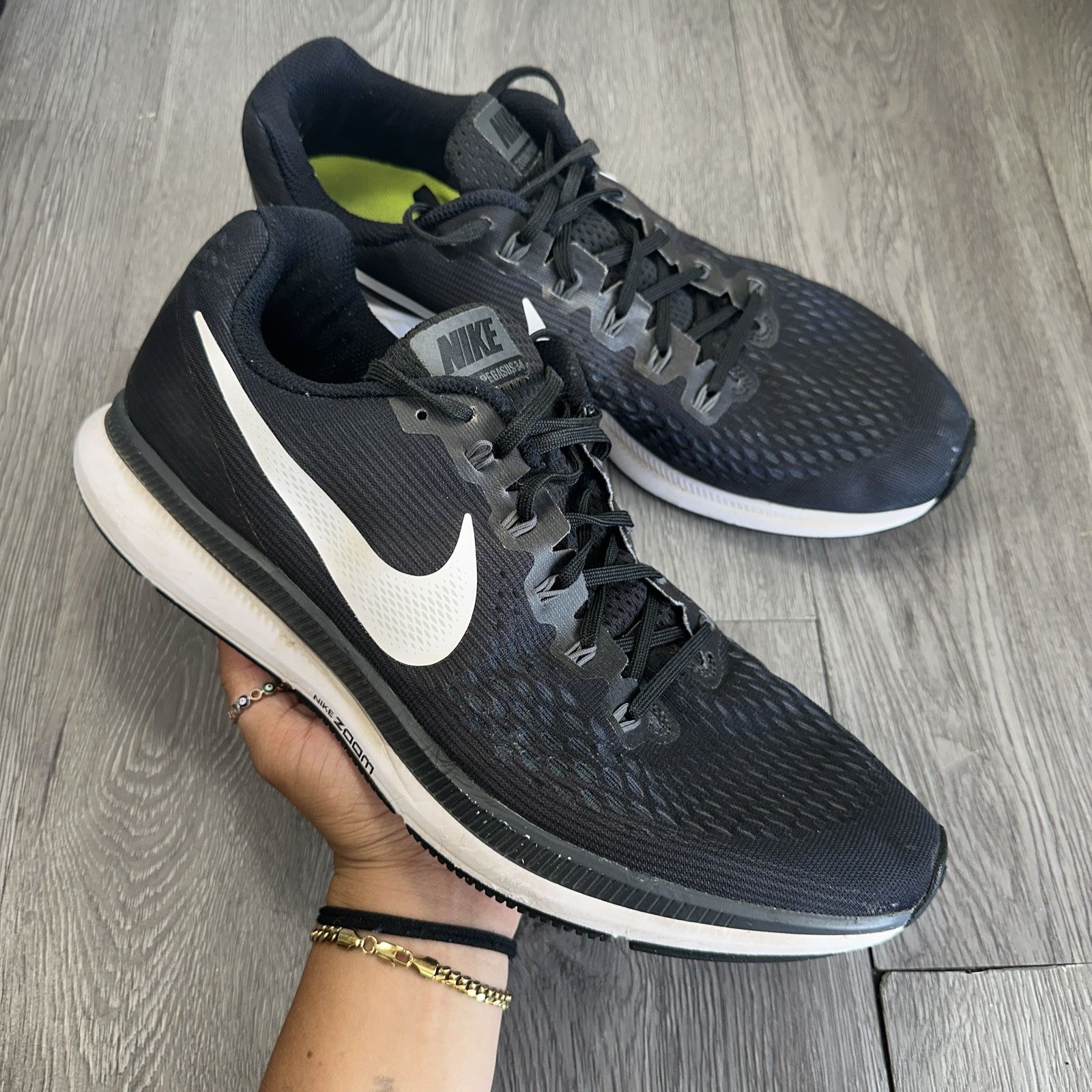 Nike Mens Air Zoom Pegasus 34 880555 001 Black Running Shoes