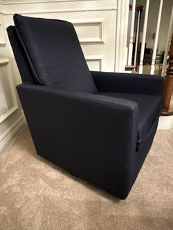 Navy Blue Nursery Rocking Chair