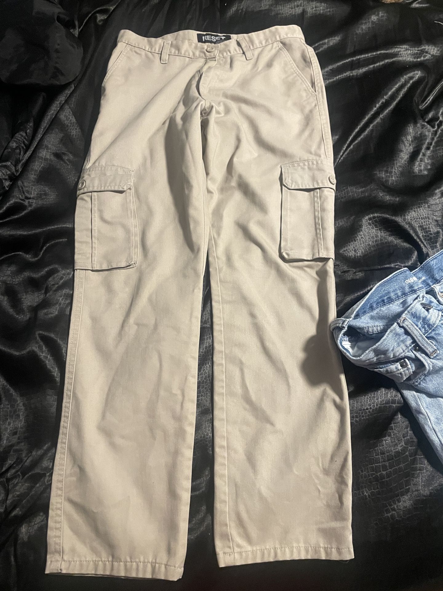 Beige Cargo Pants