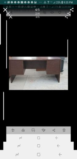 BEAUTIFUL PROFESIONAL DESK REAL OAK WOOD HEAVY