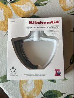 NEW KitchenAid KFE35T White Flex Edge Beater for Mixer Bowls KSM3311 KSM3316