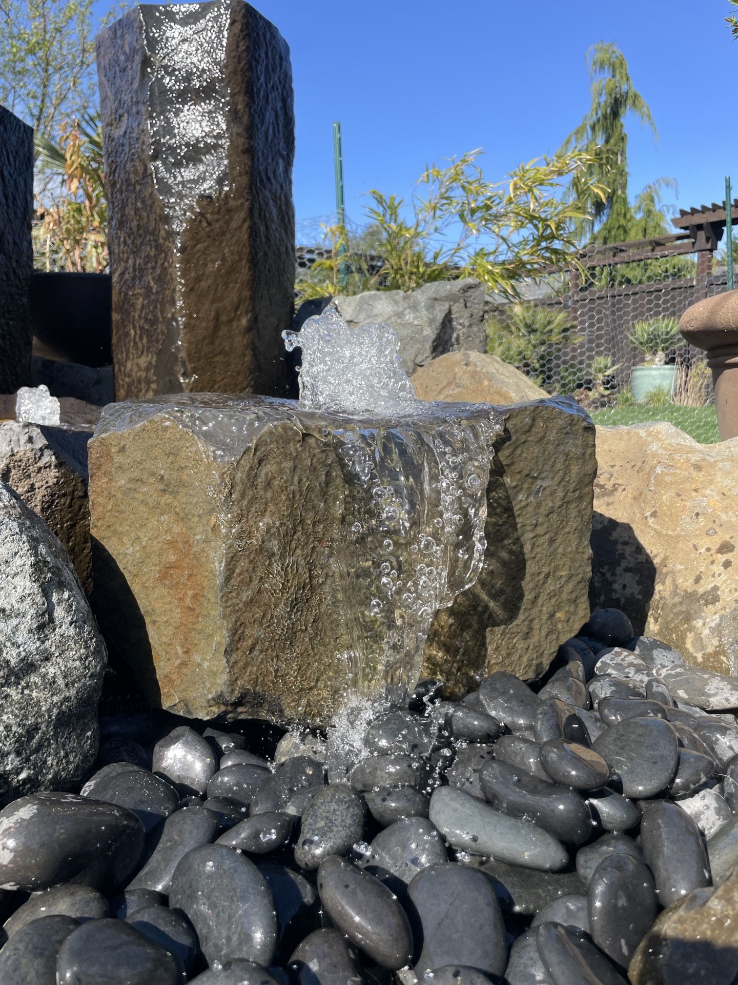 Gorgeous Basalt Birdbath Bubbler Fountain