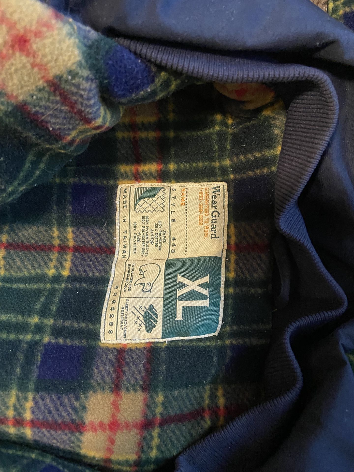 Men’s Wear Guard Cold Weather Jacket.