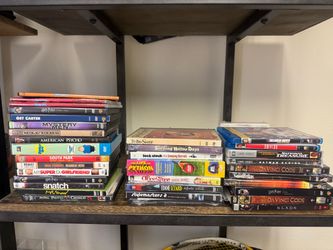 Large Lot of DVDs and Blu-rays