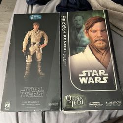 Star Wars Sideshow Obi Wan Kenobi And Luke Skywalker