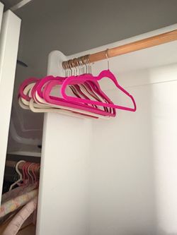 Moving Sale - felt hangers, padded hangers for sweater hangers too