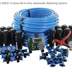 2-Zone In-Ground 1/2 in. Sprinkler System with Hose Faucet Timer
